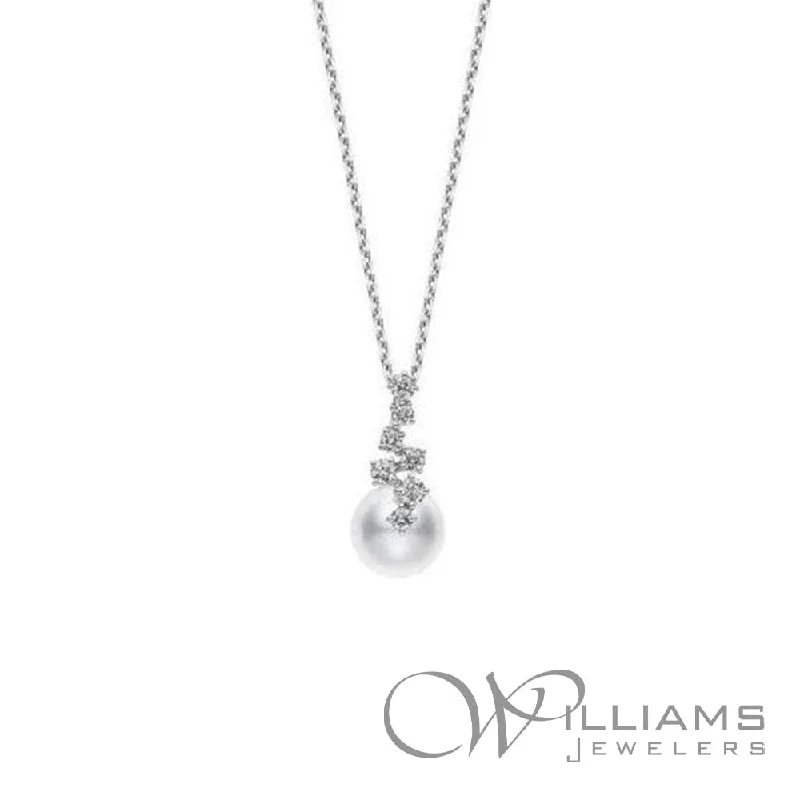 Trendy necklaces and pendants with statement pieces for a bold fashion statement-Mikimoto 18 Karat Pearl Pendant