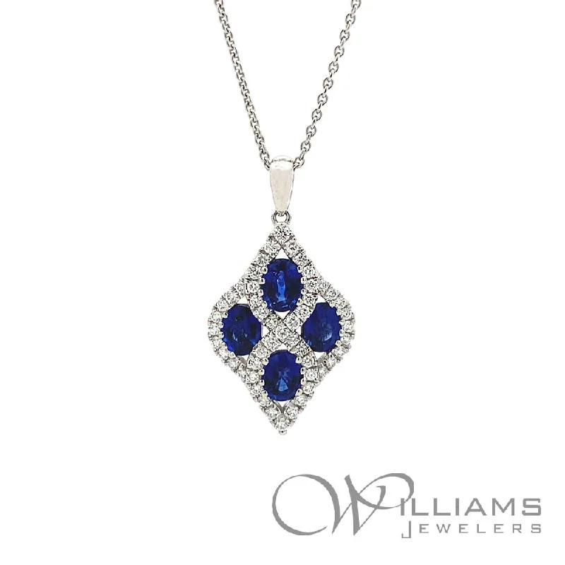 Necklaces and pendants with infinity love symbols for an eternal, romantic gesture-Williams Signature 18 Karat Sapphire Necklace