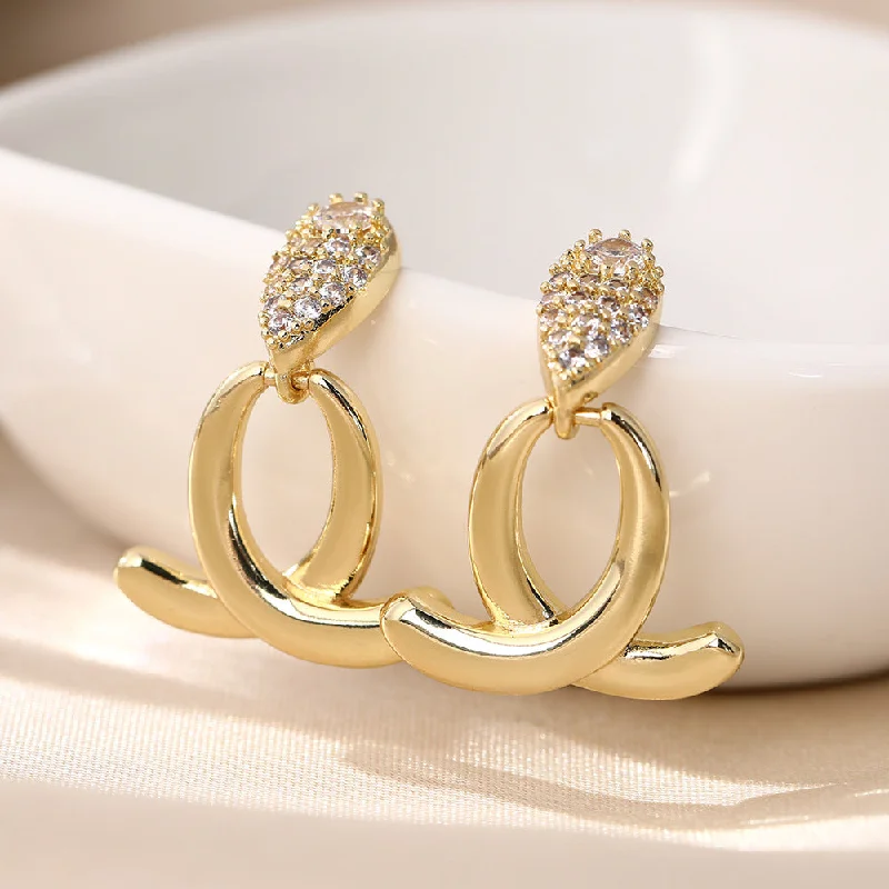 Drop Earrings with Animal Motifs -Wholesale French Exquisite Simple Elegant Earrings