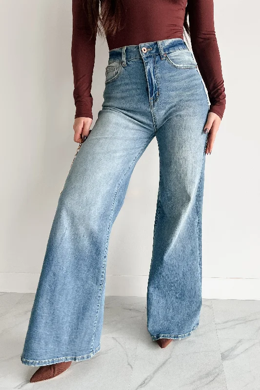 Birthday Jeans for Celebration -Mickie Special A High Rise Wide Leg Jeans (Medium)