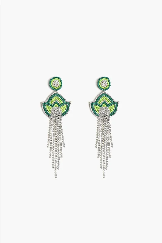 Geometric Drop Earrings for Trend -Summer Shine Beaded Earrings