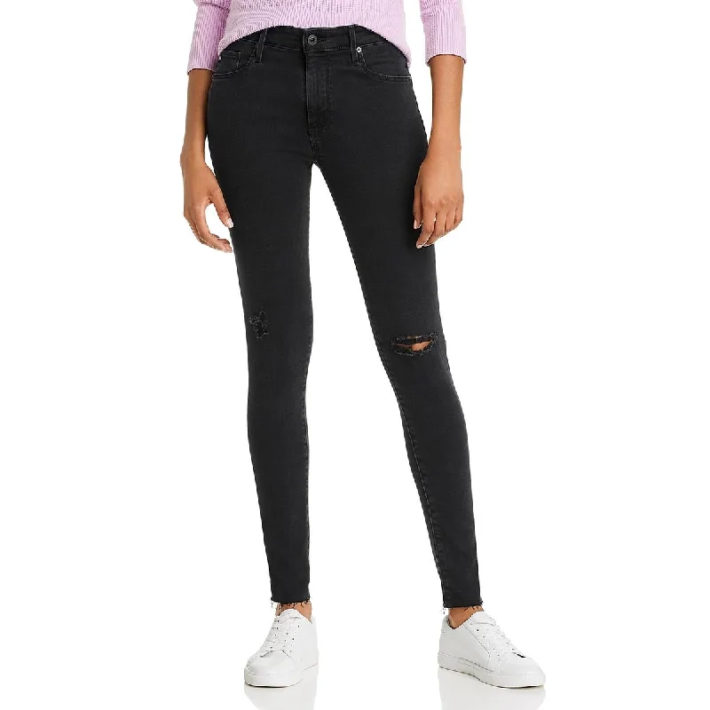 Wide Leg Jeans for Comfort -Adriano Goldschmied Womens Farrah Denim High Rise Skinny Jeans