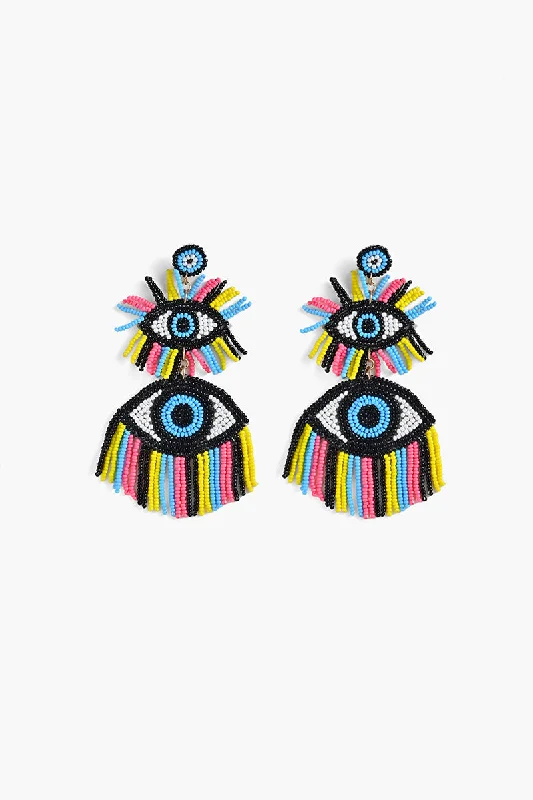 Drop Earrings for Party Look -80's Evil Eye Earrings