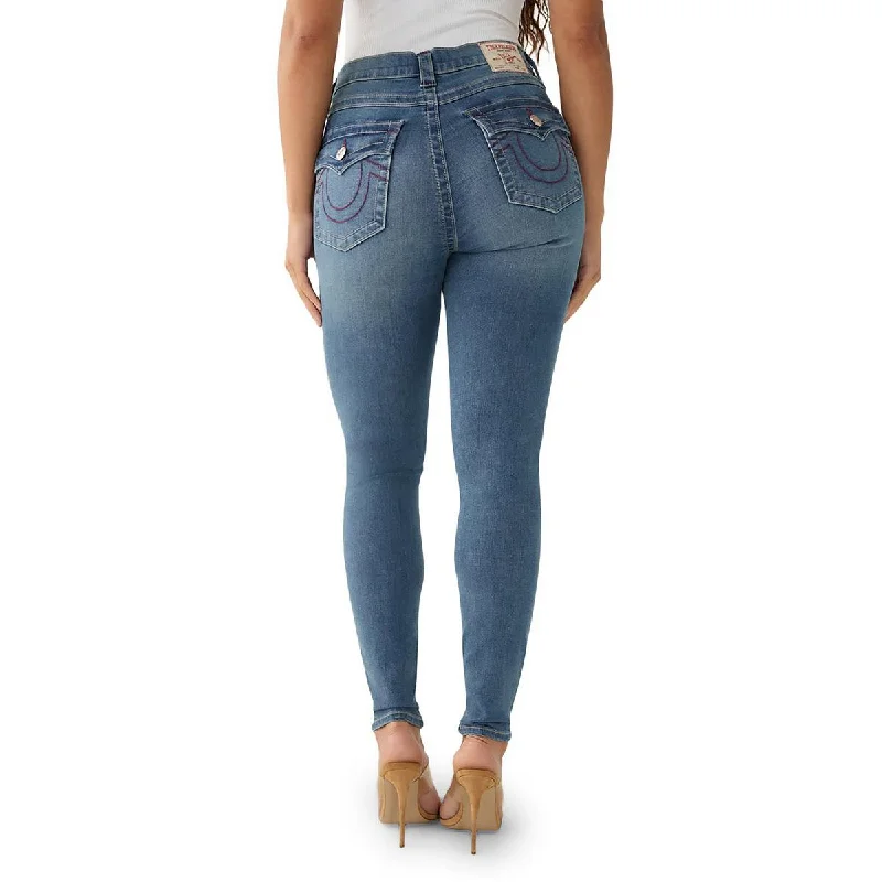 High-end Jeans for Exclusivity -True Religion Womens Halle High-Rise Stretch Skinny Jeans