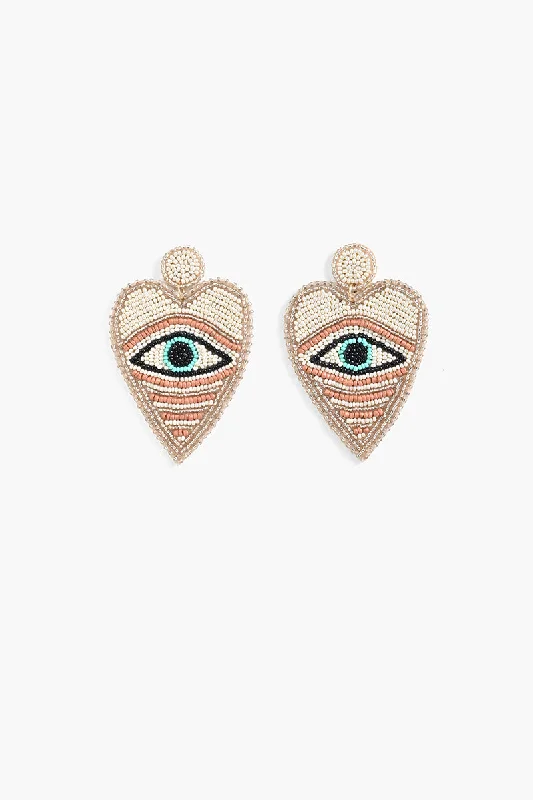 Drop Earrings for Festival Style -Eye Heart You Earrings