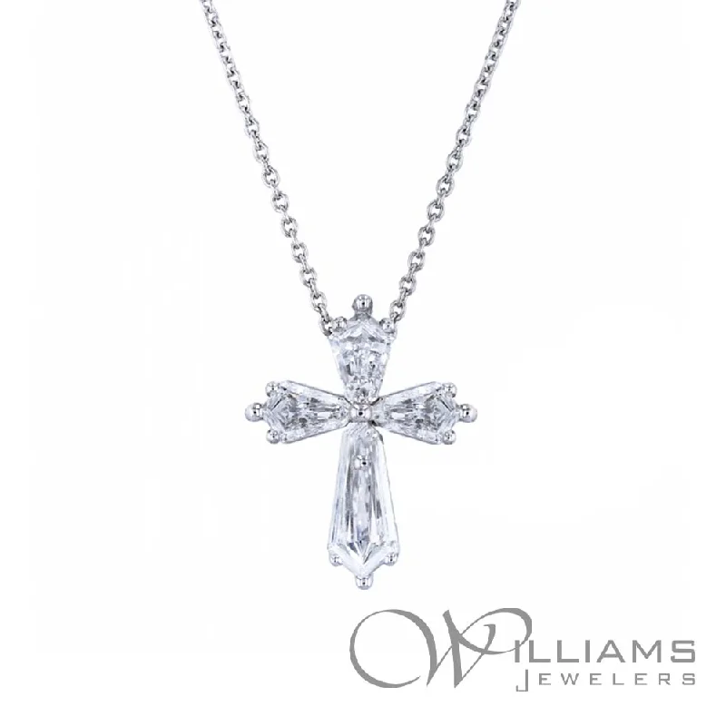 Best necklaces and pendants with glowing moonstone for an ethereal glow-Williams Signature Platinum Diamond Necklace