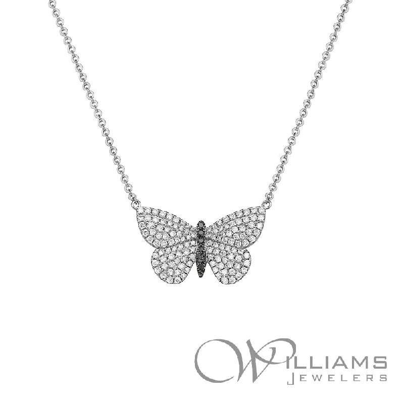 Personalized necklaces and pendants with coordinates for a meaningful location-based gift-Williams Signature 14 Karat Diamond Necklace