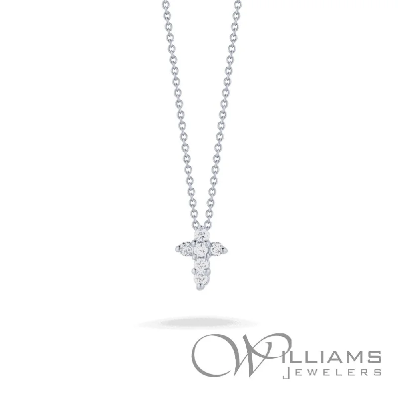 Elegant necklaces and pendants with onyx stones for a sleek, polished look-Roberto Coin Tiny Treasures 18 Karat Diamond Necklace