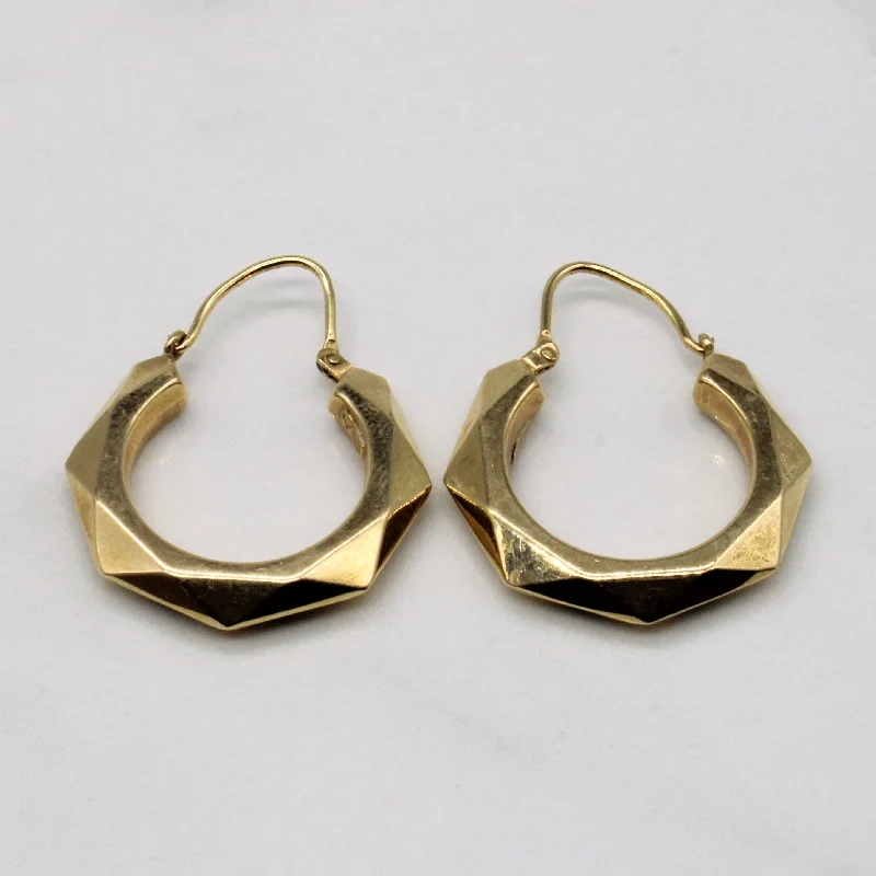 Best hoop earrings with infinity designs for a timeless and meaningful symbol-10k Yellow Hoop Earrings