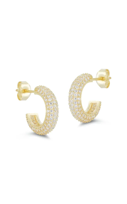 Best hoop earrings with snake-inspired designs for an edgy and fierce vibe-CZ Mini Huggie Earring