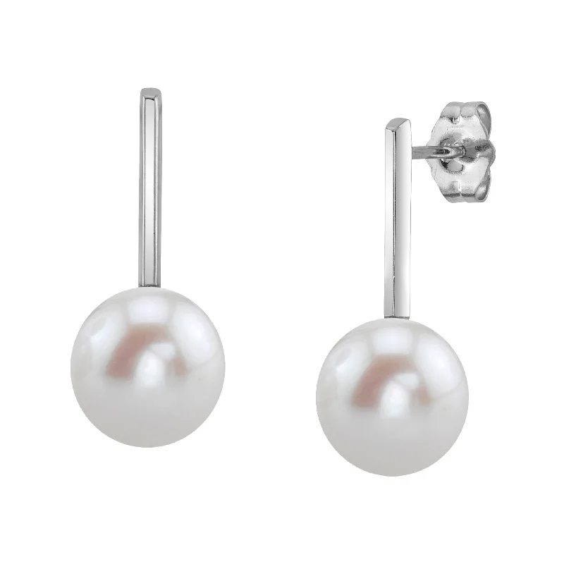 Best hoop earrings with gold-plated finishes for an affordable luxury vibe-Freshwater Pearl Emmanuelle Earrings