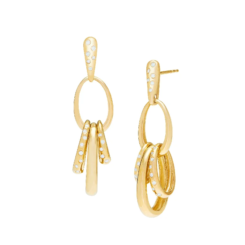 Best hoop earrings with geometric cuts for a sharp, modern appeal-Gabriella Double Multi Loop Earrings