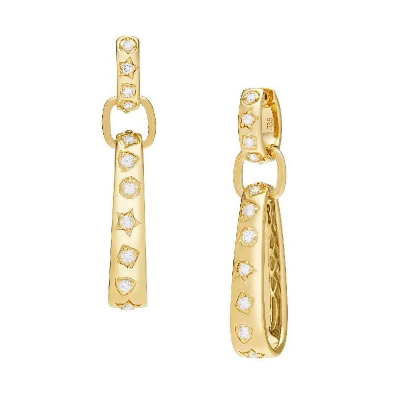 Best hoop earrings with snake-inspired designs for an edgy and fierce vibe-Gabriella Elongated Triple Loop Earrings