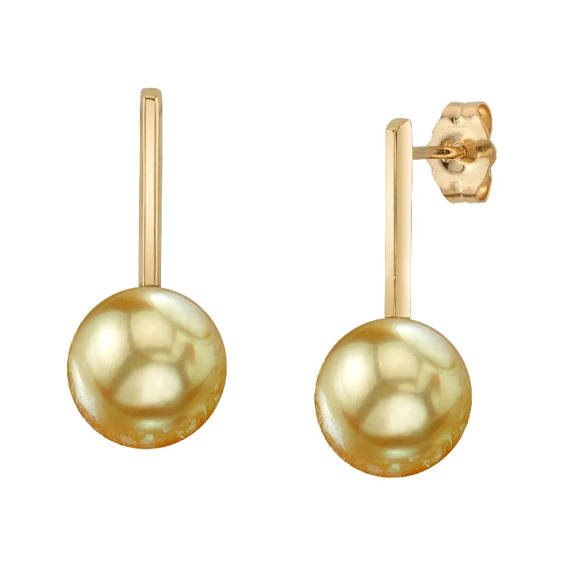 Hoop earrings with abstract shapes for an artistic and creative touch-Golden South Sea Pearl Emmanuelle Earrings