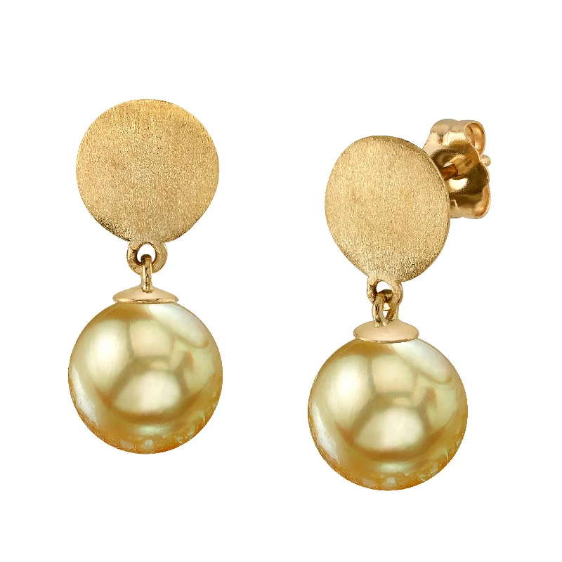 Best hoop earrings with multi-colored gemstones for a vibrant and lively touch-Golden South Sea Pearl Yael Earrings