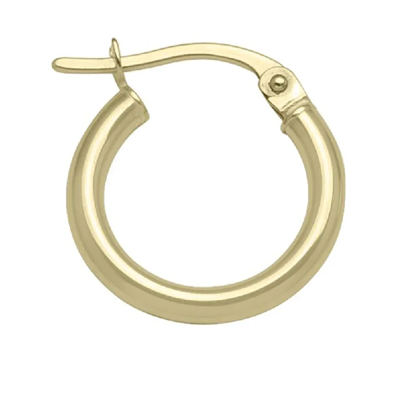 Best hoop earrings with cubic zirconia for a budget-friendly, dazzling look-High Polish Gold Hoop Earrings