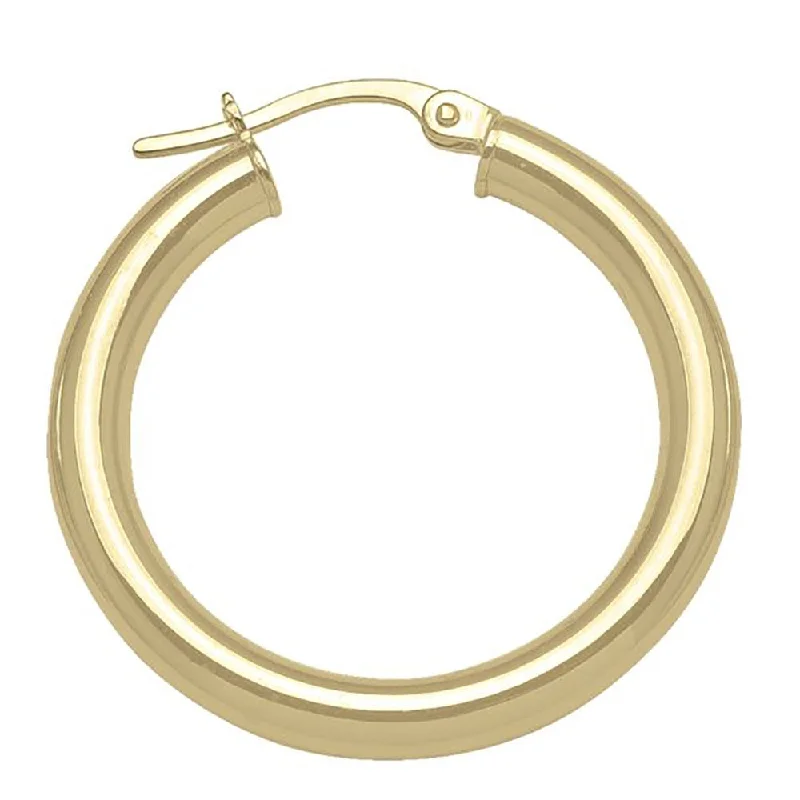 Medium hoop earrings for an everyday look with the perfect balance of style-High Polish Medium Gold Hoop Earrings