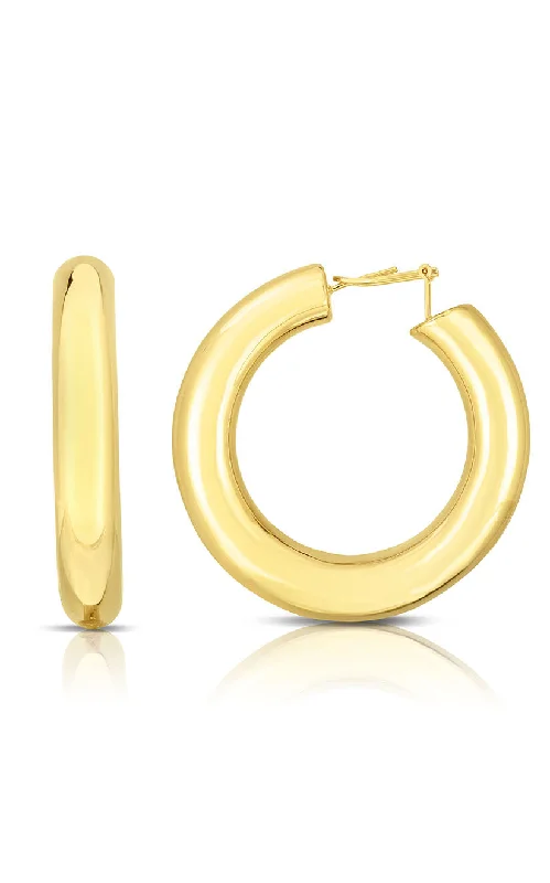 Best hoop earrings with gold-plated finishes for an affordable luxury vibe-Jumbo XL Thick Tube Hoop Earring