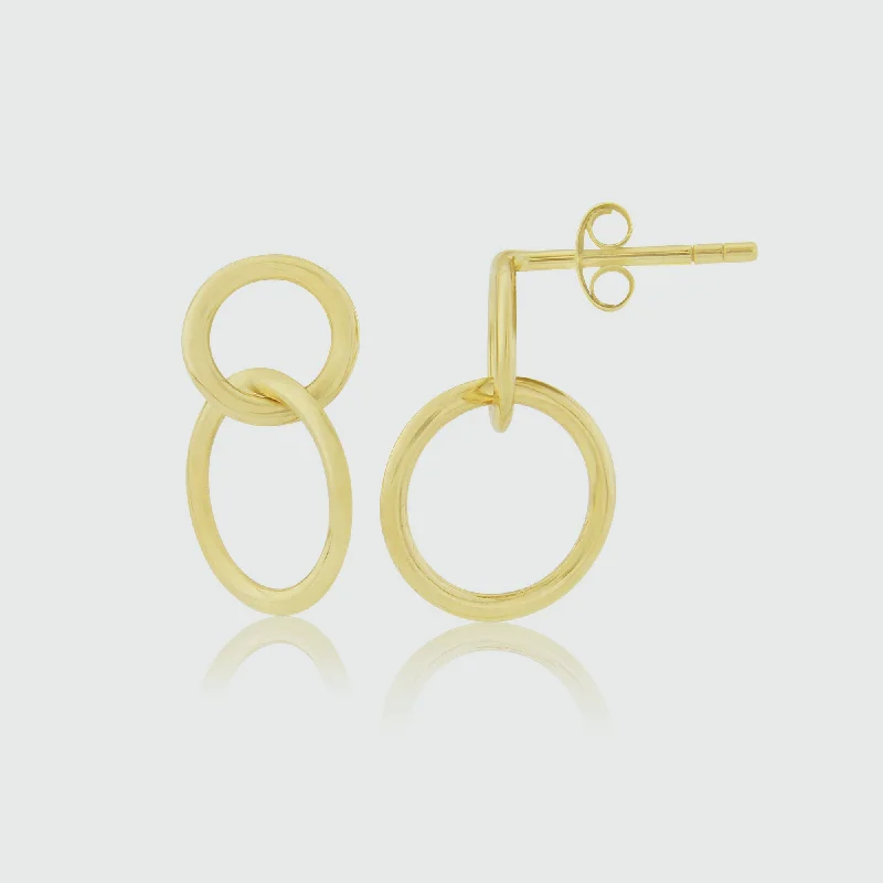 Classic hoop earrings with a thin profile for a sleek and subtle style-Kelso 9ct Yellow Gold Earrings