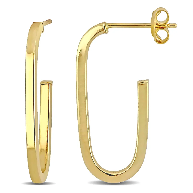 Best hoop earrings with matte finish for a sophisticated, understated design-Mimi & Max Hoop Earrings in 10k Yellow Gold