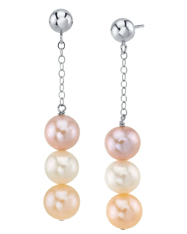 Best hoop earrings with asymmetrical designs for a fashion-forward, avant-garde look-Multicolor Freshwater Pearl Anabella Earrings