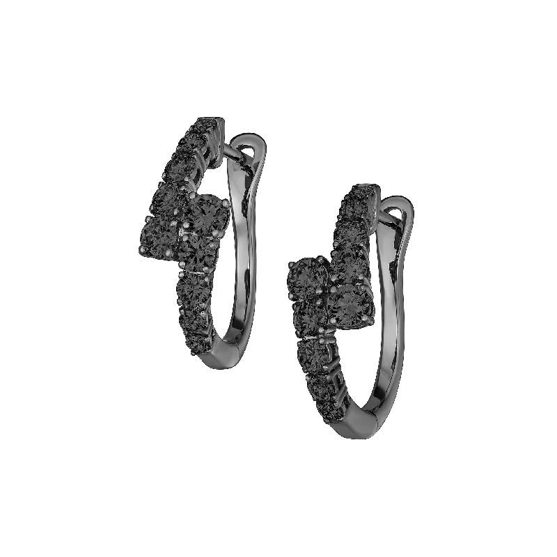 Hoop earrings with intricate designs for a unique and artistic appearance-Myer Graduated Hoop Earrings