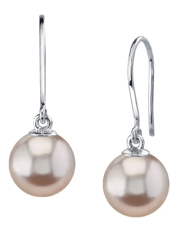 Best hoop earrings with minimal embellishments for a sleek and modern look-Pink Freshwater Pearl Linda Dangling Earrings