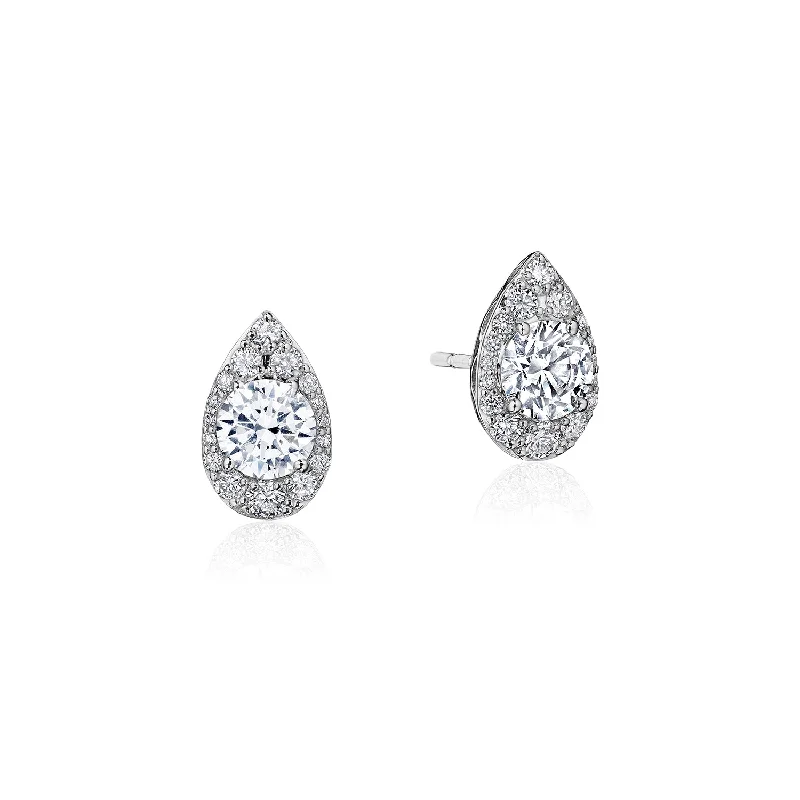 Best hoop earrings with gold for a luxurious and timeless look-Tacori Pear Bloom Diamond Earrings