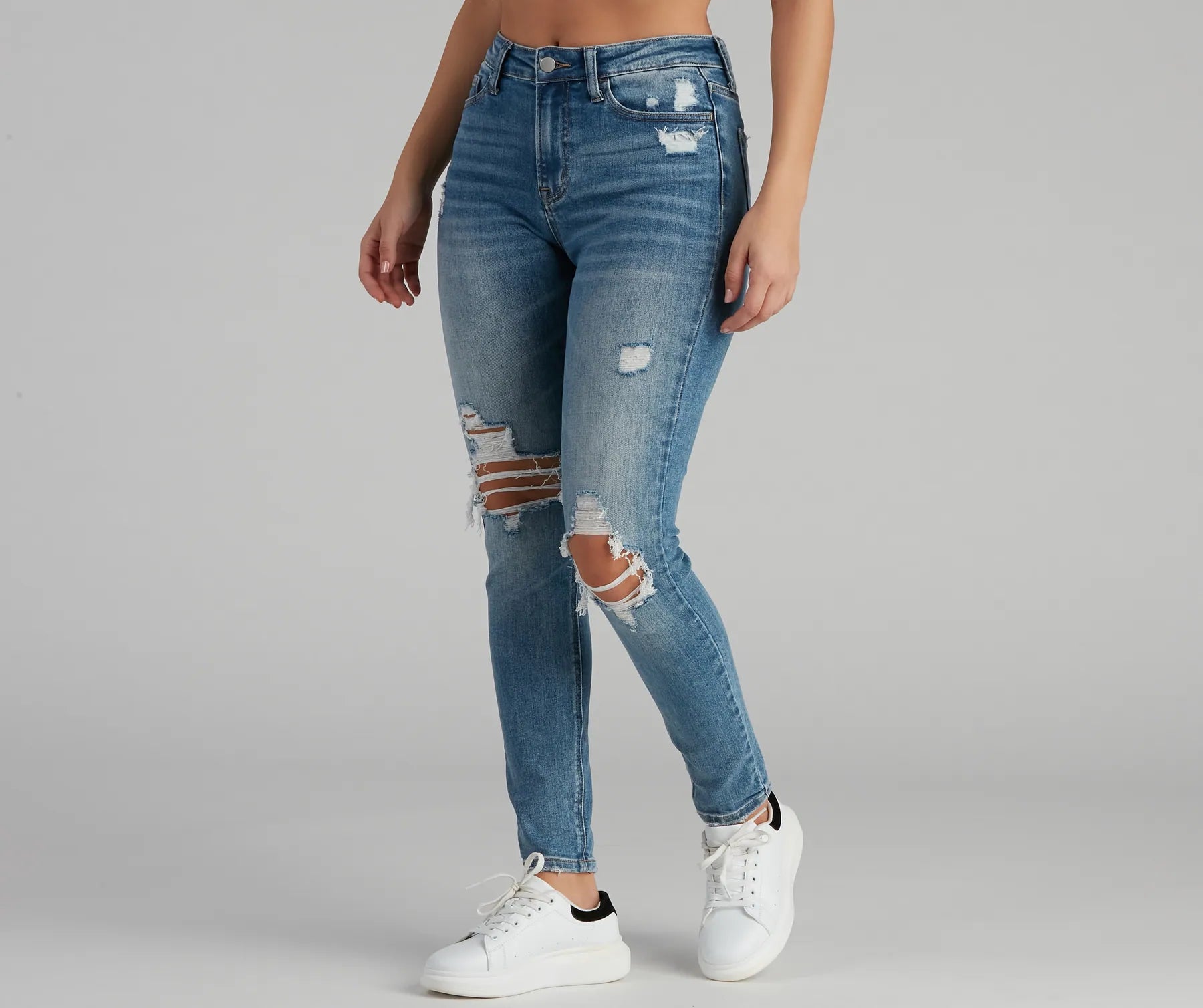 Relaxed Jeans for Comfortable -Harper Mid-Rise Skinny Jeans by Windsor Denim