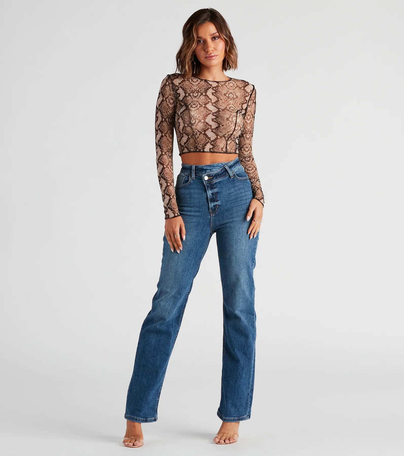 Jean Skirts for Feminine -New Rules High Rise Boyfriend Jeans